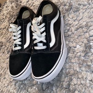 Black and white Vans